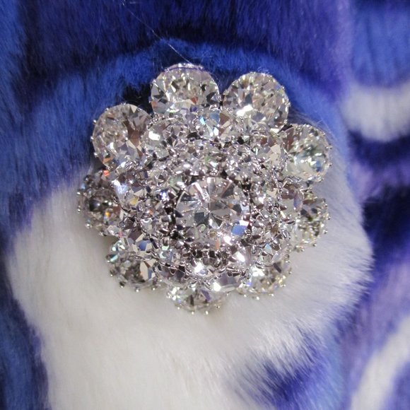 RARE MONCLER BY RICHARD QUINN DONYALE FAUX-FUR COAT SIZE 2 NWT - Picture 4 of 14